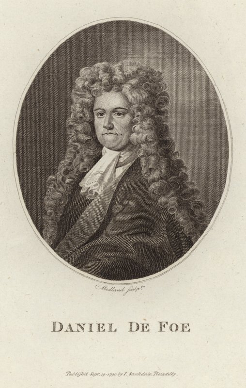 Portrait de Daniel Defoe - English School