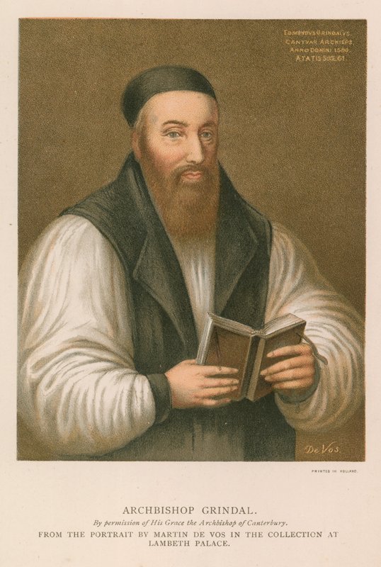 Portrait de Edmund Grindal - English School
