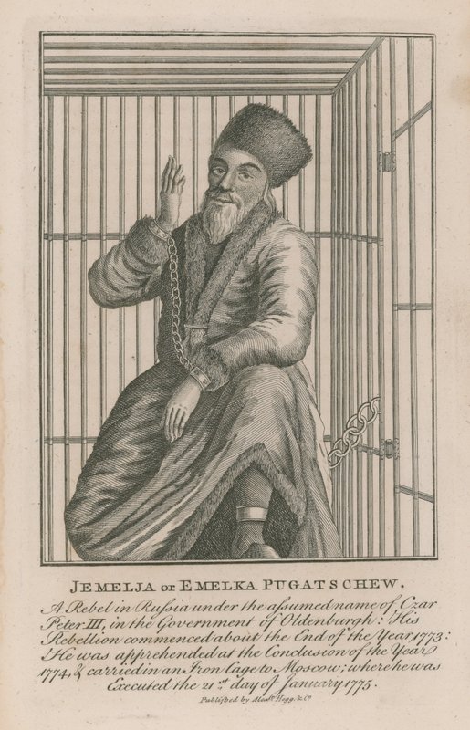 Portrait de Jemelja ou Emelka Pugatschew - English School