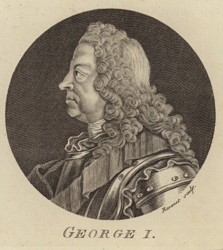 Portrait du roi George Ier de Grande-Bretagne et d