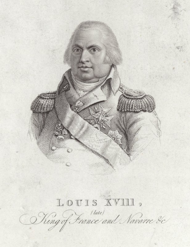 Portrait du roi Louis XVIII - English School