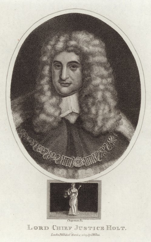 Portrait de Lord Chief Justice Holt - English School