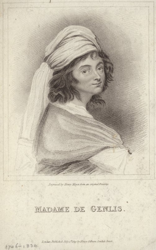 Portrait de Madame de Genlis - English School