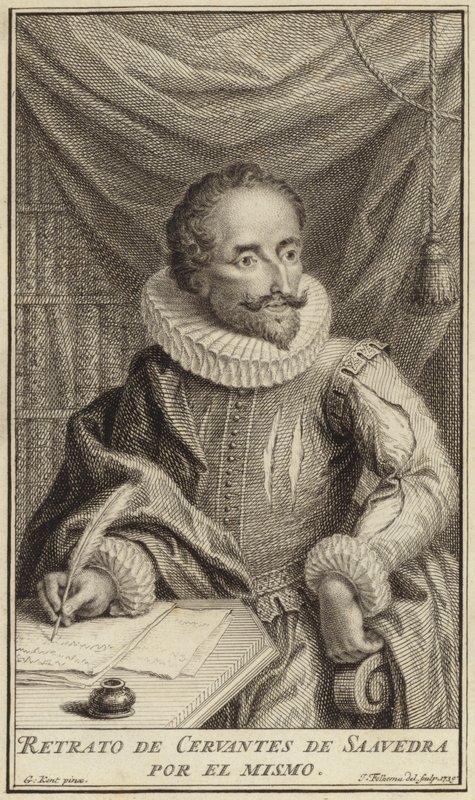 Portrait de Miguel de Cervantes - English School