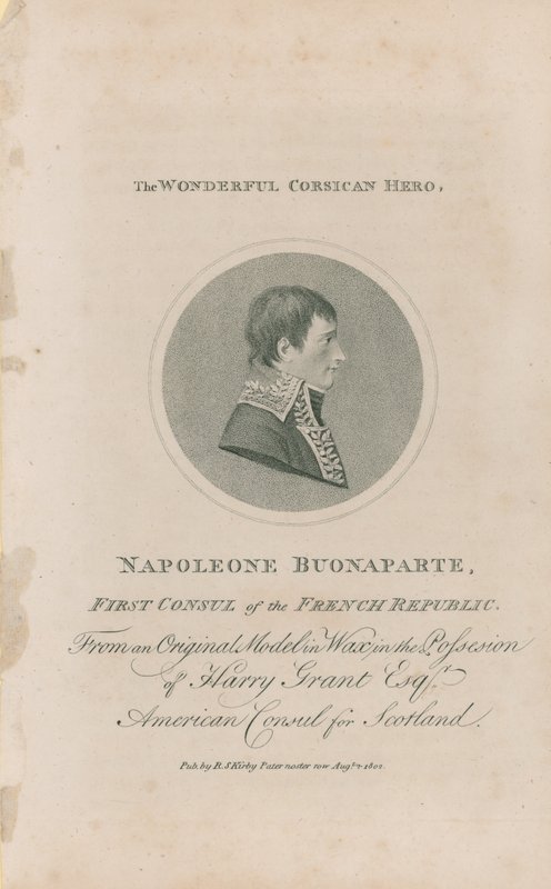 Portrait de Napoléon Bonaparte - English School
