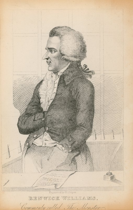 Portrait de Renwick Williams, communément appelé Le Monstre - English School