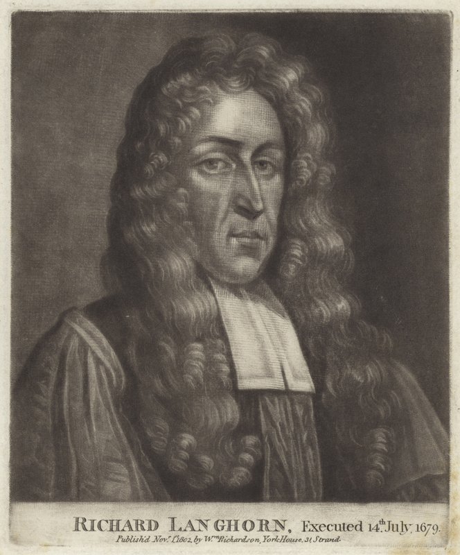 Portrait de Richard Langhorne - English School