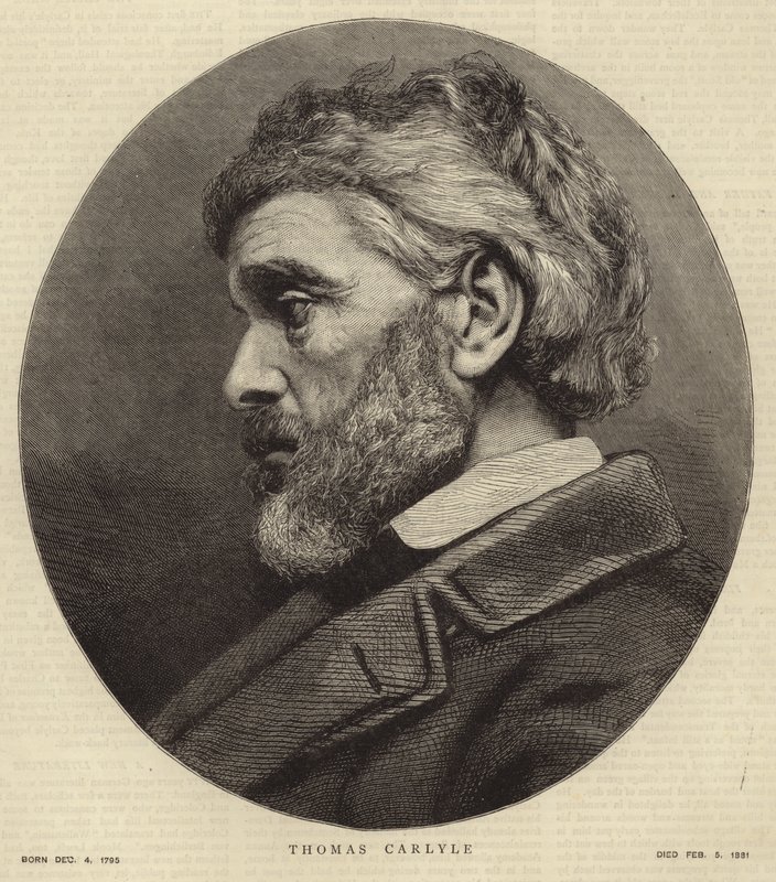 Portrait de Thomas Carlyle - English School