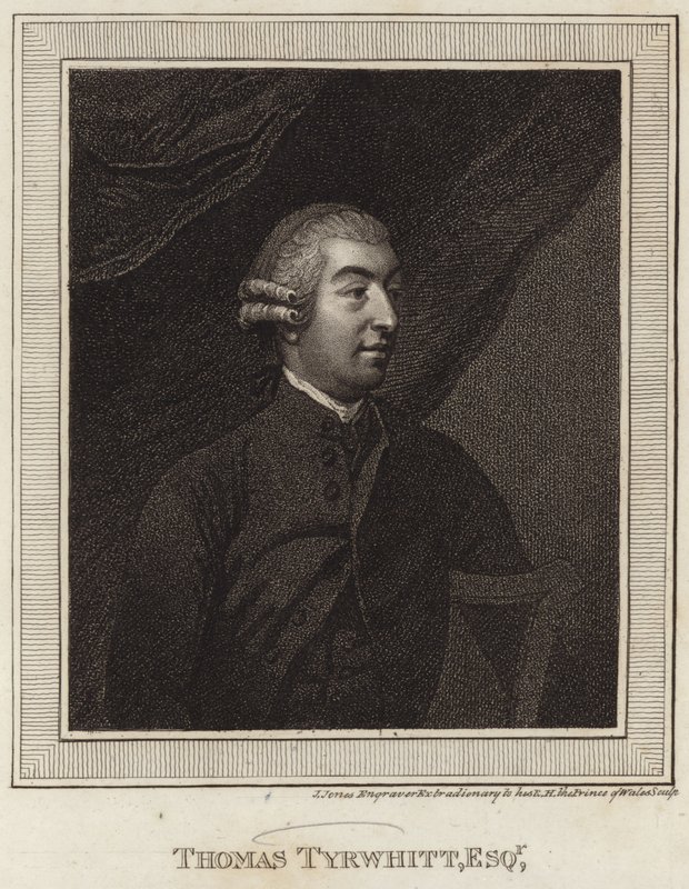 Portrait de Thomas Tyrwhitt - English School