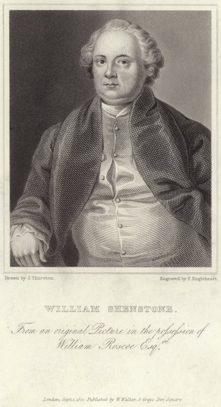 Portrait de William Shenstone - English School