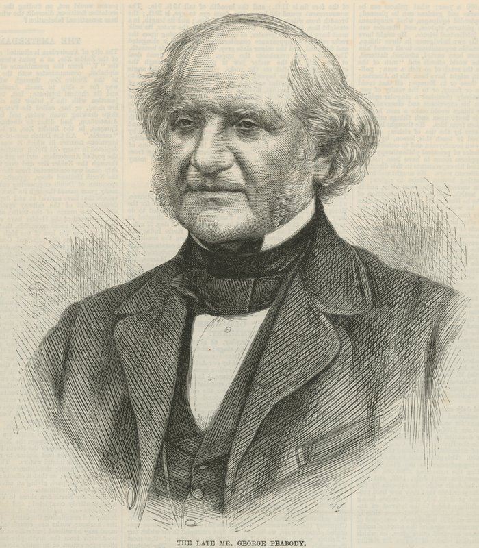 Portrait du défunt M. George Peabody - English School