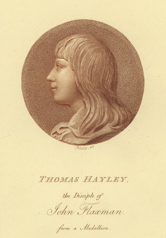 Portrait du sculpteur Thomas Hayley, disciple de John Flaxman - English School