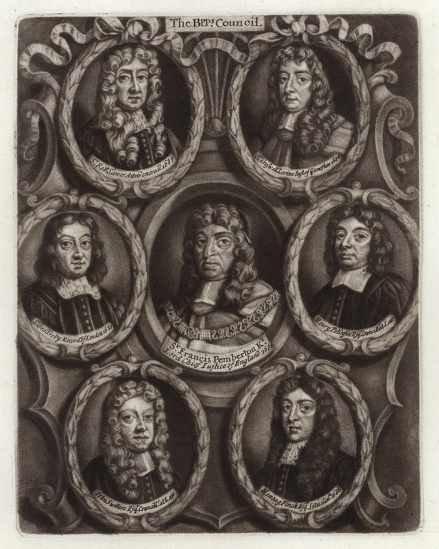 Portraits des avocats des évêques - English School