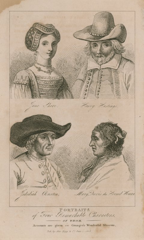 Portraits de quatre personnages remarquables - English School