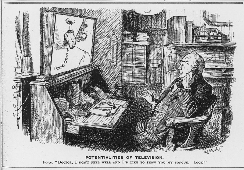 Potentialités de la télévision, dessin animé du magazine Punch - English School