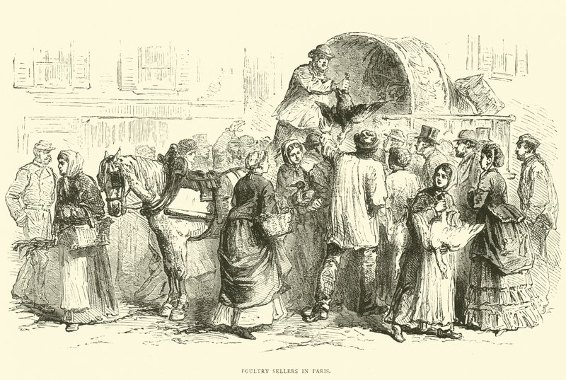 Vendeurs de volaille à Paris, octobre 1870 - English School