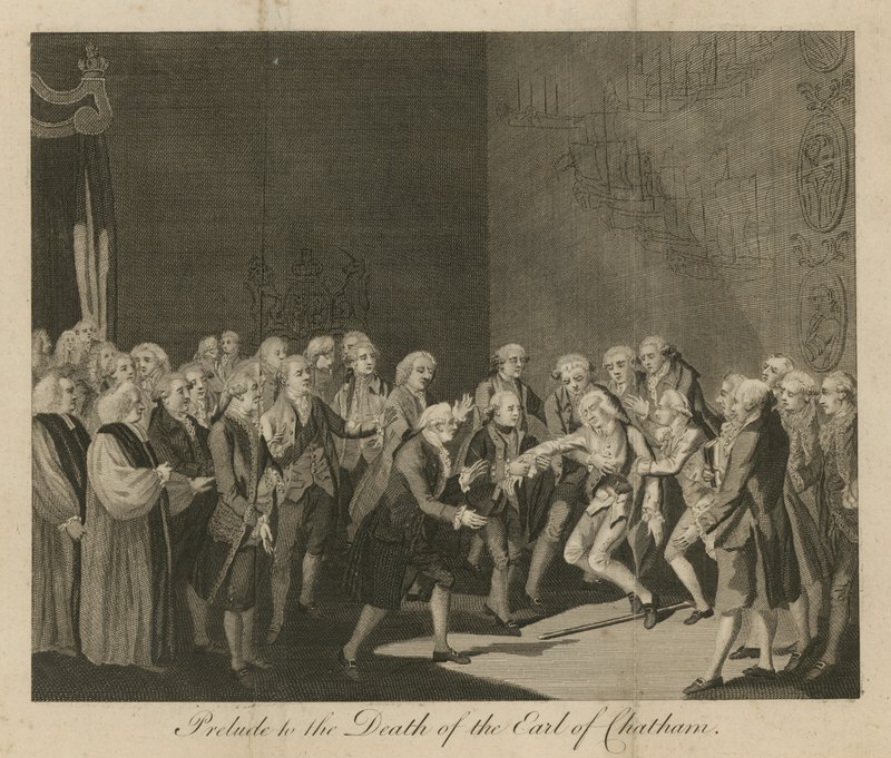 Prélude à la mort du comte de Chatham - English School
