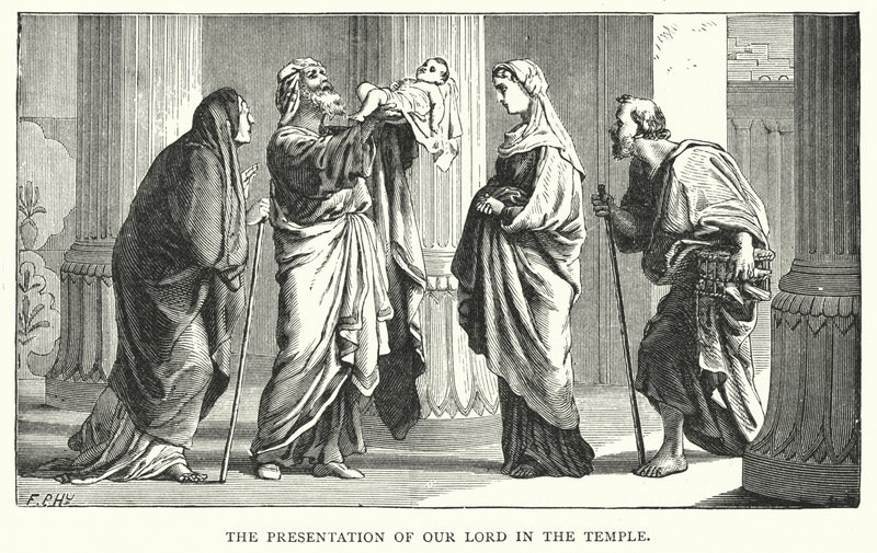 Présentation de Jésus-Christ au temple (gravure) - English School