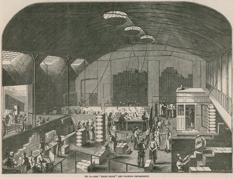 Travaux de la Prices Patent Candle Company; Le département des veilleuses et de l