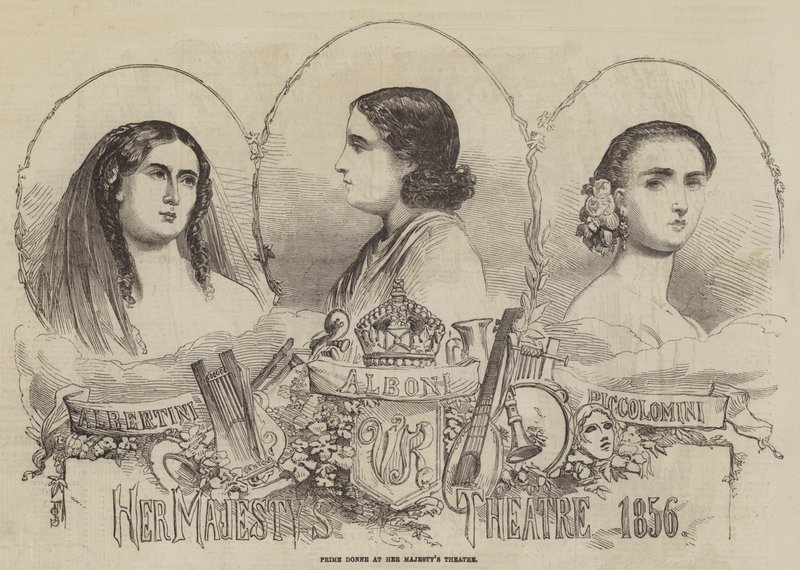 Prime Donne au Théâtre de Sa Majesté, 1856 - English School