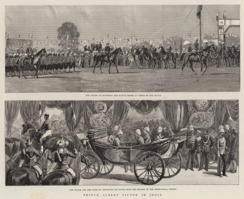 Le prince Albert Victor en Inde - English School