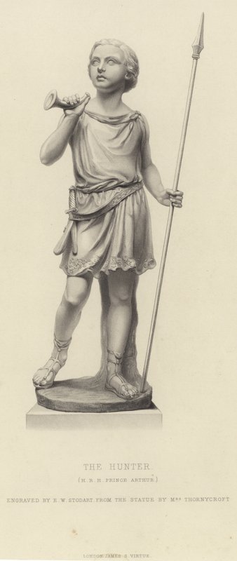 Le prince Arthur en tant que chasseur - English School