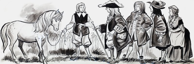 Prince et cheval - English School