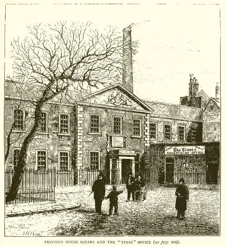 Printing House Square et le bureau du Times - English School