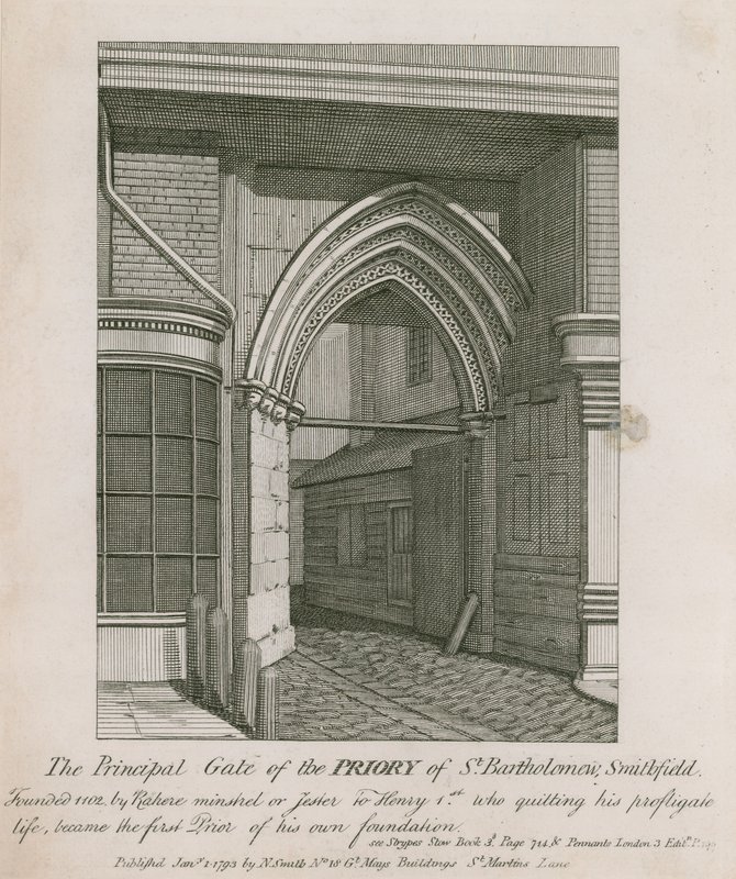 Prieuré de St Bartholomew, Smithfield - English School