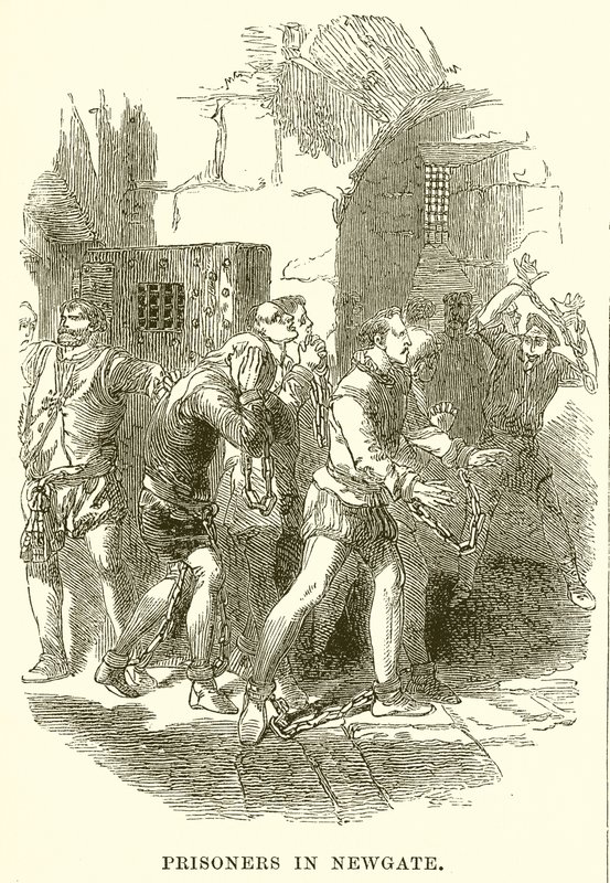 Prisonniers à Newgate - English School