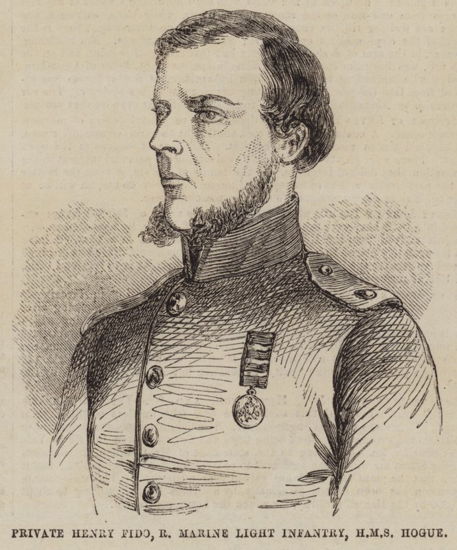 Soldat Henry Fido, infanterie légère des Royal Marines, HMS Hogue - English School