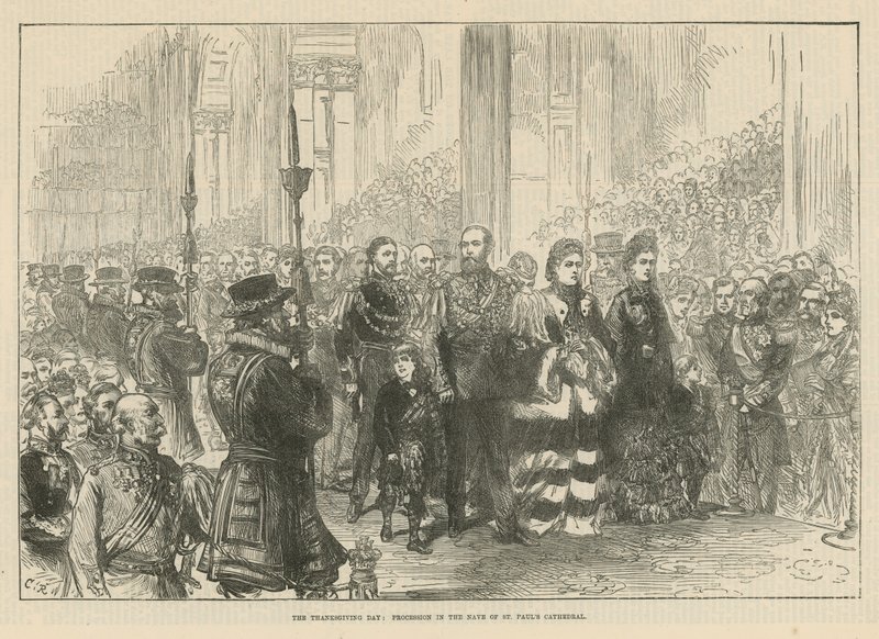 Procession dans la nef de la cathédrale Saint-Paul - English School
