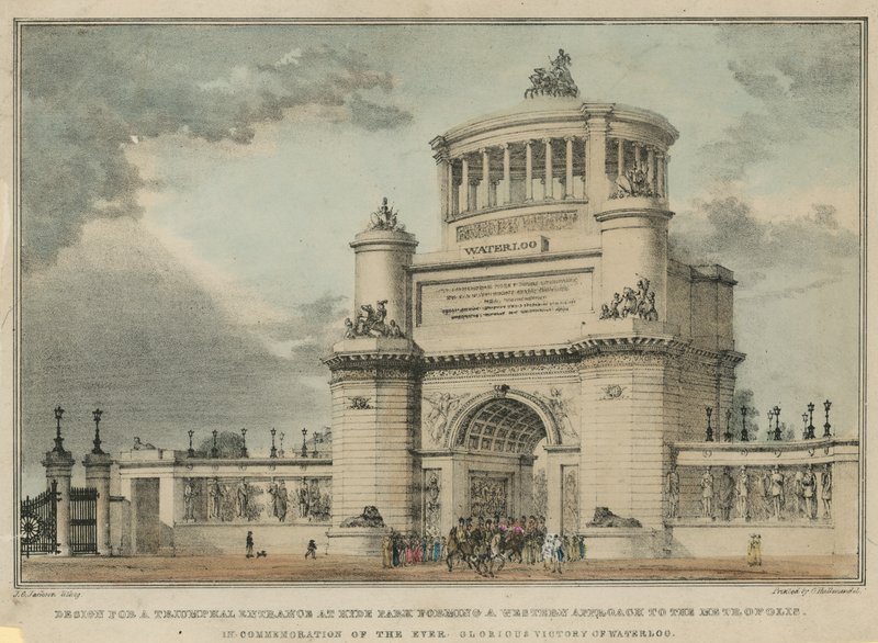 Proposition pour un monument de la bataille de Waterloo - English School