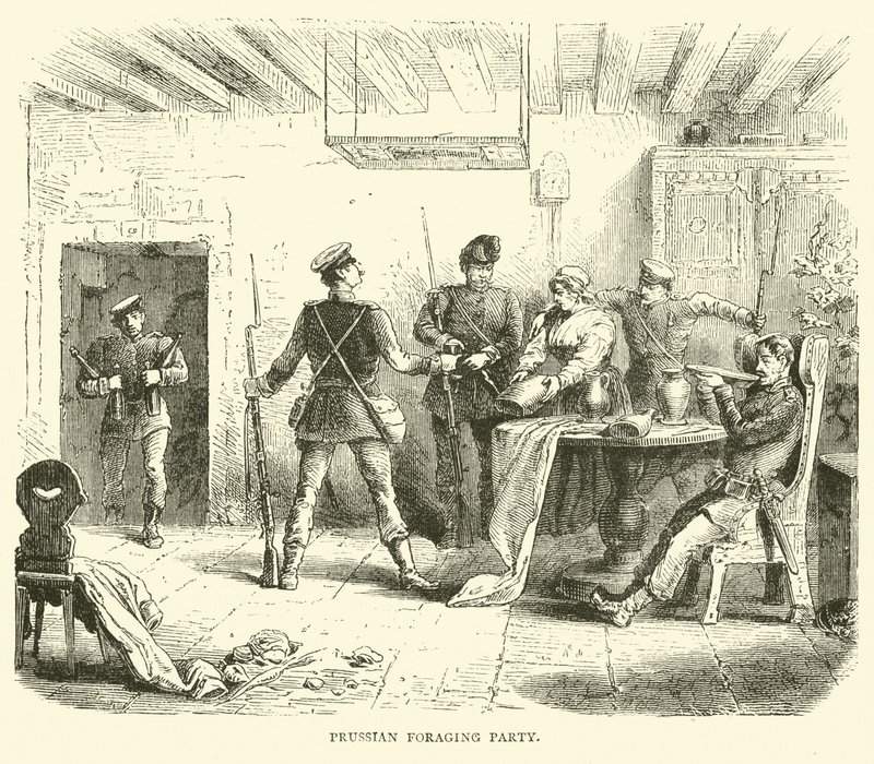 Partie de fourrage prussienne, mars 1871 - English School