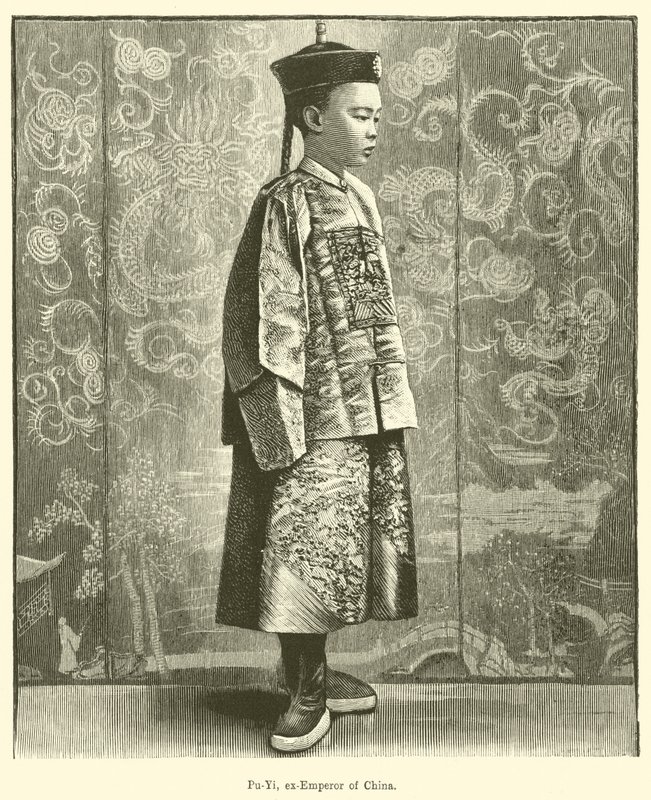 Pu-Yi, ex-empereur de Chine - English School