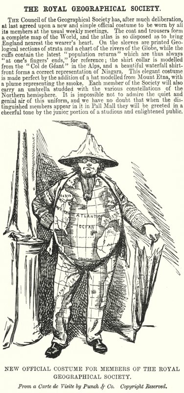 Nouveau Costume Officiel pour les Membres de la Société Royale de Géographie - English School