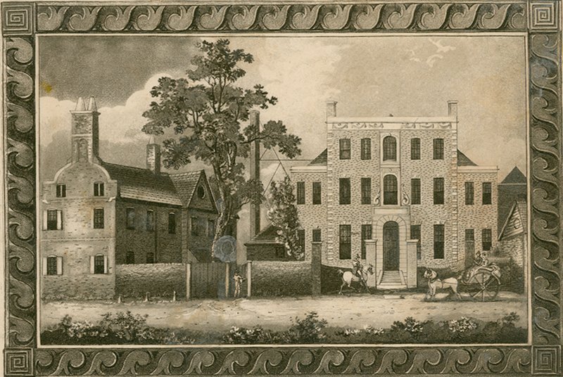 École de Putney, Londres; gravures datées de 1805 par W Harding et signées par le révérend William Carmalt - English School