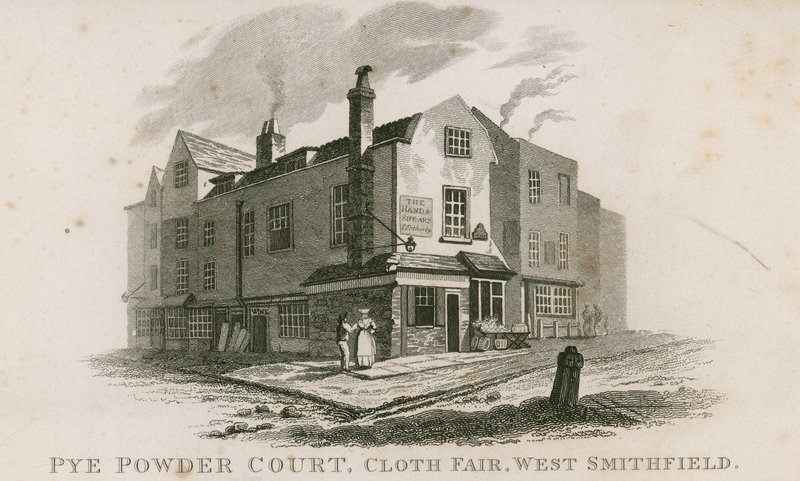 Pye Powder Court, Cloth Fair, West Smithfield, tenu à l