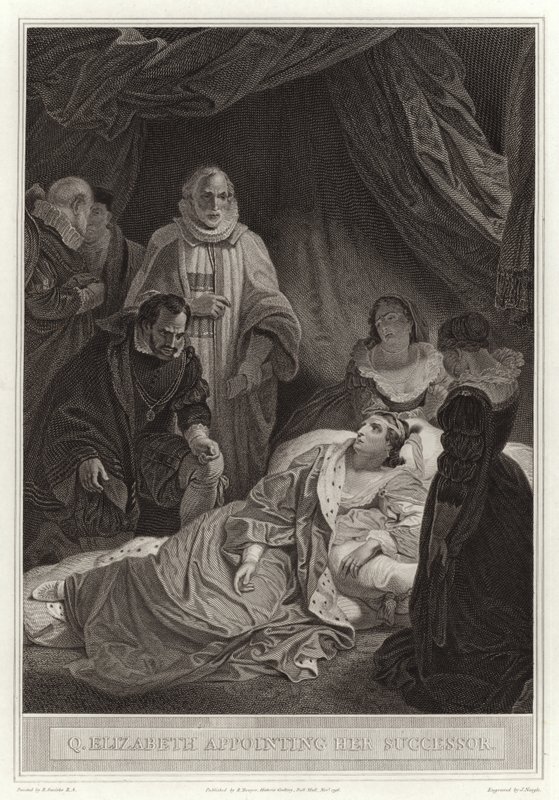 La reine Élisabeth nommant son successeur - English School