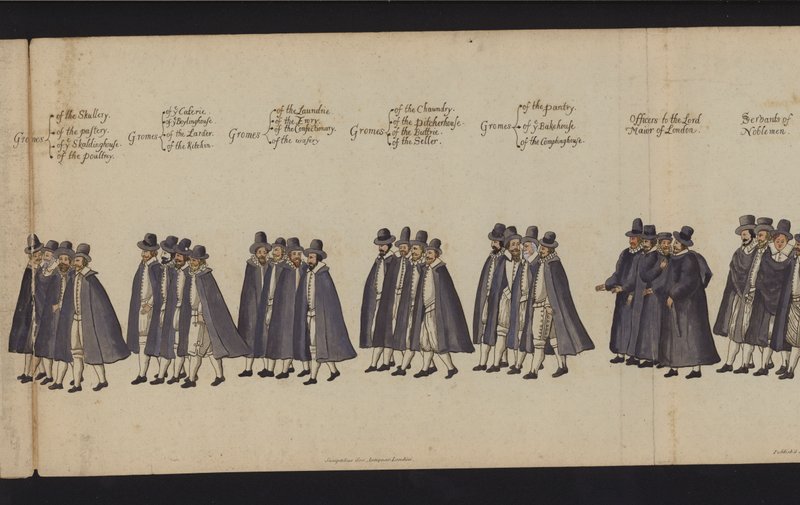 Procession funéraire de la reine Elizabeth I - English School