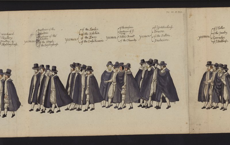 Procession funéraire de la reine Elizabeth I - English School