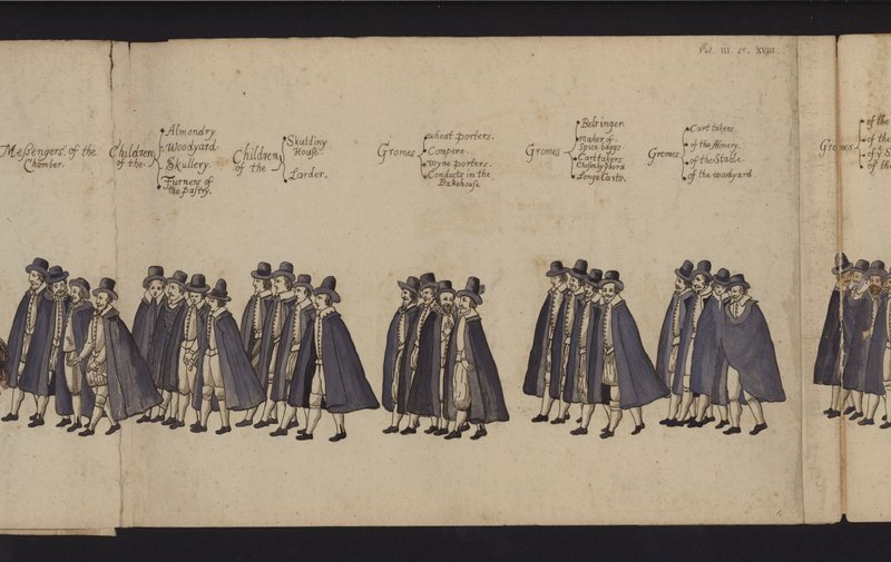 Procession funéraire de la reine Elizabeth I - English School