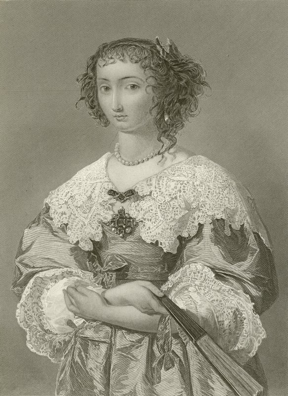 Reine Henriette Marie, reine du roi Charles I - English School