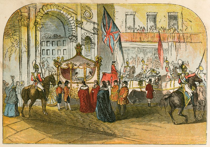 Première visite de la reine Victoria à la ville (9 novembre 1837) - English School