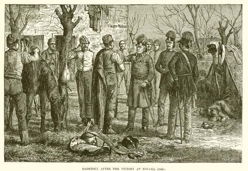 Radetzky après la victoire à Novare (1849) - English School
