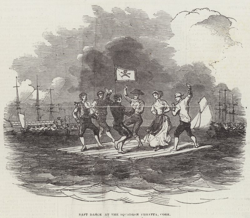 Danse sur radeau à la régate de l
