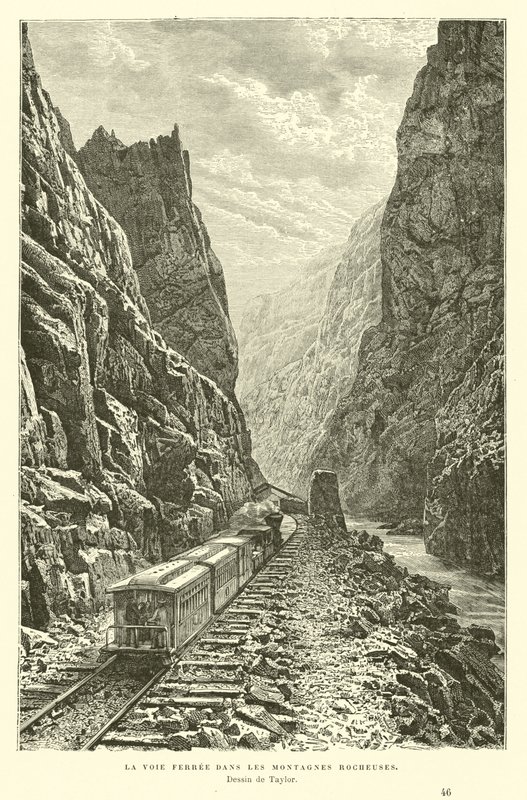 Chemin de fer dans les montagnes Rocheuses, Canada - English School