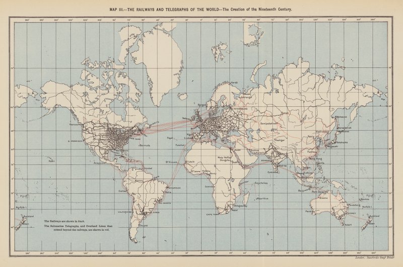 Chemins de fer et télégraphes du monde, la création du XIXe siècle - English School
