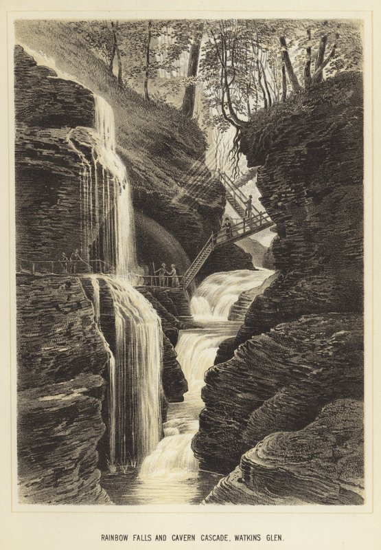 Chutes Rainbow et Cascade Cavern, Watkins Glen - English School