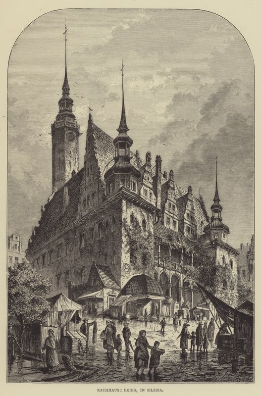 Rathhaus, Brieg, en Silésie - English School